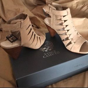 Vince Canute Sandy Lane Nubuck wedge runs small